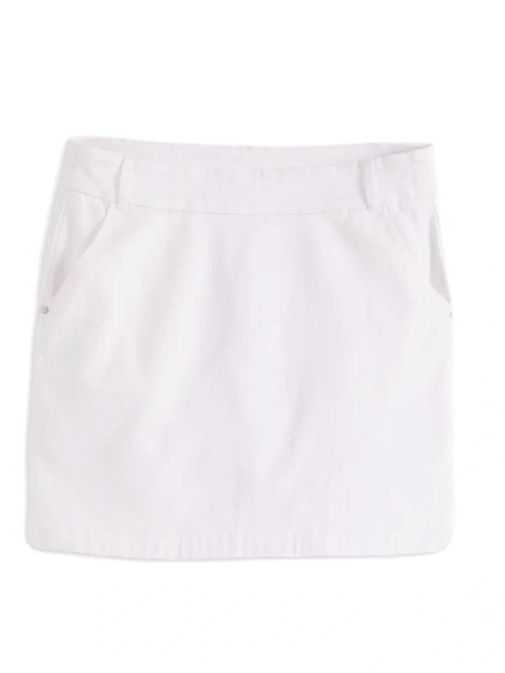 TRIBAL • Ariel Pull-On Skort with Side Slits • White • Size 8